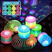Los mejores  - Herefun 12 Arco Iris Espiral Primavera- Juguetes Luminosos- Juguetes de Primavera del Arcoiris- Juguete Mágico Elástica…